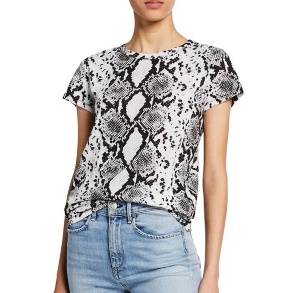 rag & bone Tops - Rag and Bone Black and White Snake Print Women's Top size Small